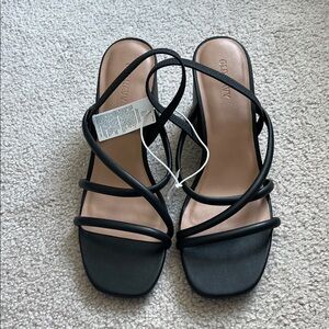 Old Navy Black Strappy Heels